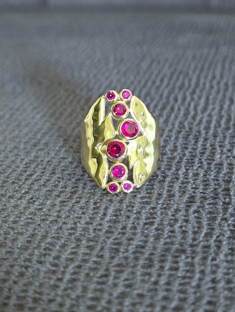 Shivam Lab🧪 Created Ruby Statement Ring💍 - NWT - Picture 11 of 16